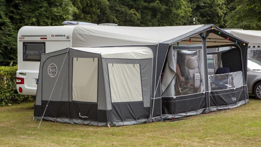 Caravan on the campsite